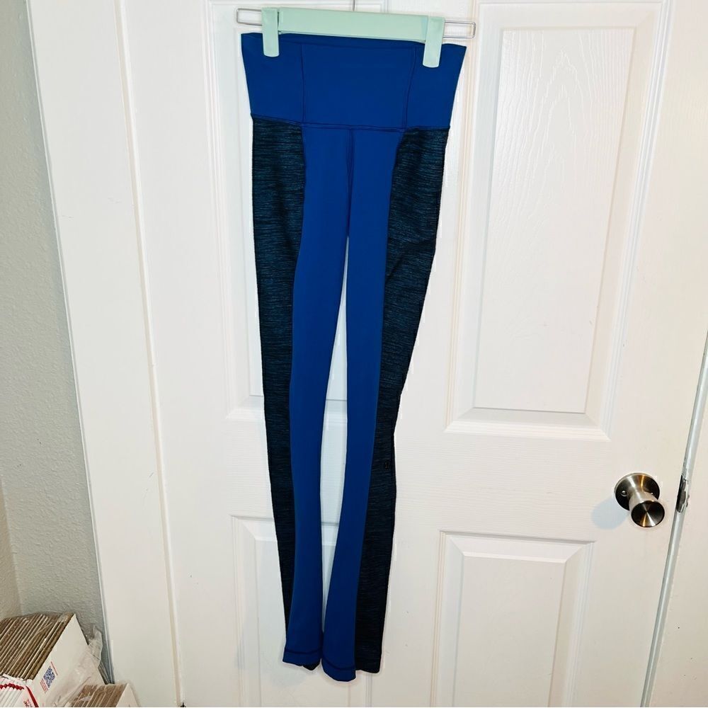 Lululemon Barre Pulse Pant (Regular) Blue/Reversible Slub Limitless Blue 2 - Picture 3 of 12